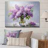 Lilacs Romantic Impression III - Floral Canvas Wall Art