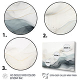 Blue Grey Line Art Conceptual Abstract II - Multi-Panels