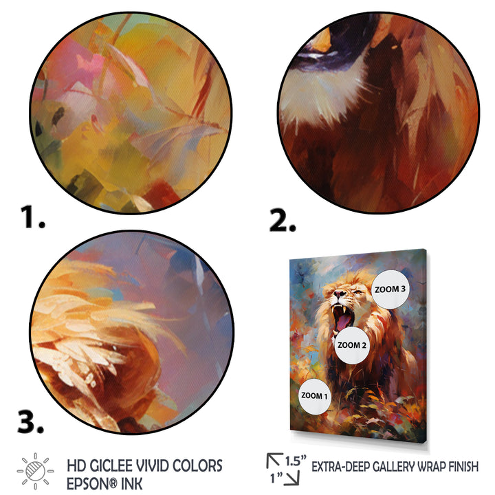 Lion Impressionist Serenade Impressionist - Lion Bedroom Wall Art