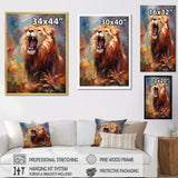 Lion Impressionist Serenade Impressionist - Lion Bedroom Wall Art