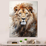 Lion Portrait Photography - Animals Canvas Wall Art