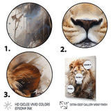 Lion Portrait Photography - Animals Canvas Wall Art