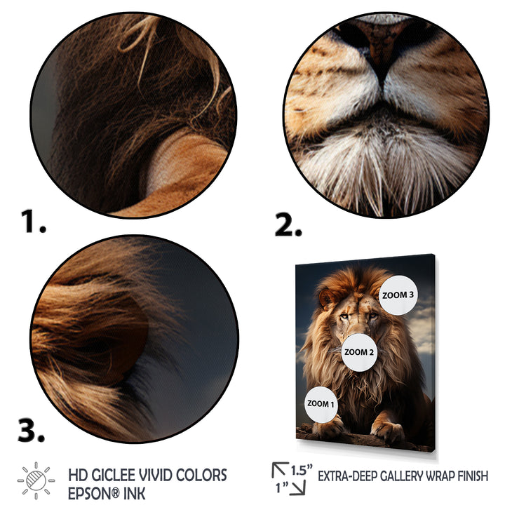 Lion Regal King - Lion Wall Art Prints