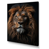 Lion Regal King Portrait - Brown Lion Wall Art