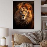 Lion Regal Majesty Lion - Animals Canvas Wall Art