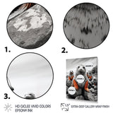 Grey Coral Seal Silent Guardians - Marine Animals Home Decor Art