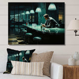 Masterpiece Nighthawks By Edward II - Landscapes Canvas Wall Art