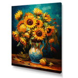 Masterpiece Sunflowers By Van Gogh IV - Landscapes Canvas Wall Art