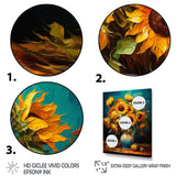 Masterpiece Sunflowers By Van Gogh IV - Landscapes Canvas Wall Art