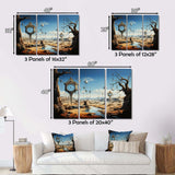 Masterpiece The Persistence Of Memory Surrealism II - Landscapes Canvas Wall Art