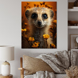 Orange Brown Meercat Animal - Meercat Wall Art Prints