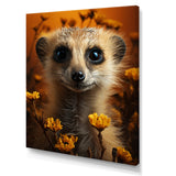 Orange Brown Meercat Animal - Meercat Wall Art Prints