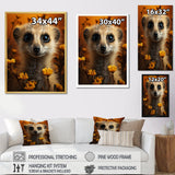 Orange Brown Meercat Animal - Meercat Wall Art Prints