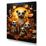 Orange Black Meercat Community Papercut - Orange Meercat Wall Art