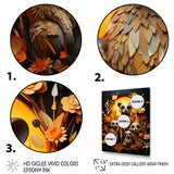 Orange Black Meercat Community Papercut - Orange Meercat Wall Art