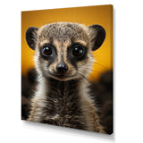 Yellow Brown Meercat Curious Meercat - Yellow Meercat Wall Art