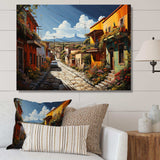 Mexico Mexican Fiesta City I - Landscapes Canvas Wall Art