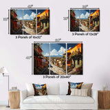 Mexico Mexican Fiesta City I - Landscapes Canvas Wall Art