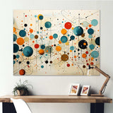 Green Beige Mid Century Abstract Retro IV - Abstract Canvas Wall Art