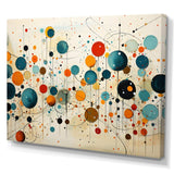 Green Beige Mid Century Abstract Retro IV - Abstract Canvas Wall Art