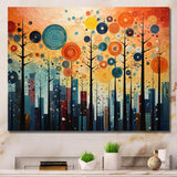 Colorful Mid Century Bold Breeziness III - Abstract Canvas Wall Art