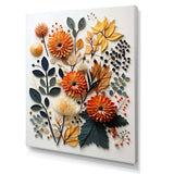 Colorful Mid Century Midcentury Botanicals II - Abstract Canvas Wall Art