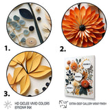 Colorful Mid Century Midcentury Botanicals II - Abstract Canvas Wall Art