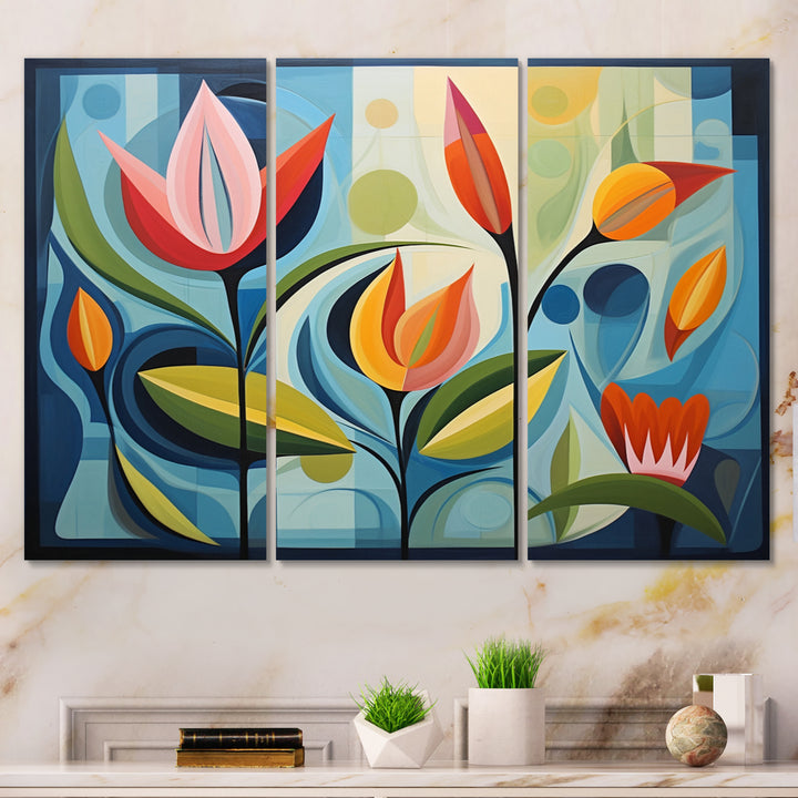 Green Mid Century Mod Nature II - Multi-Panels