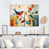 Green Mid Century Mod Nature III - Abstract Canvas Wall Art