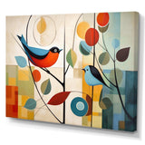 Green Mid Century Mod Nature III - Abstract Canvas Wall Art