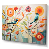 Green Mid Century Mod Nature IV - Abstract Canvas Wall Art