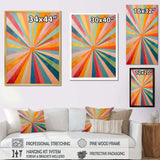 Colorful Mid Century Optical Serenade I - Abstract Canvas Wall Art