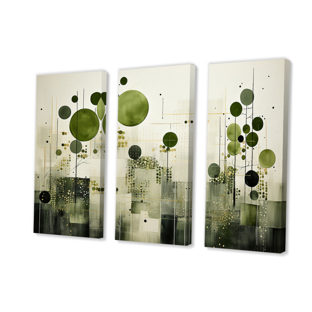 Green Beige Modern Scandinavian Serenade II - Multi-Panels