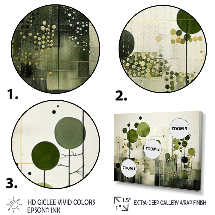 Green Beige Modern Scandinavian Serenade II - Multi-Panels