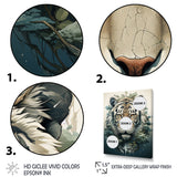 Monochrome Tiger Vector - Tiger Canvas Wall Art