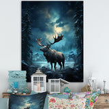 Blue Moose Celestial Journey - Moose Wall Decor