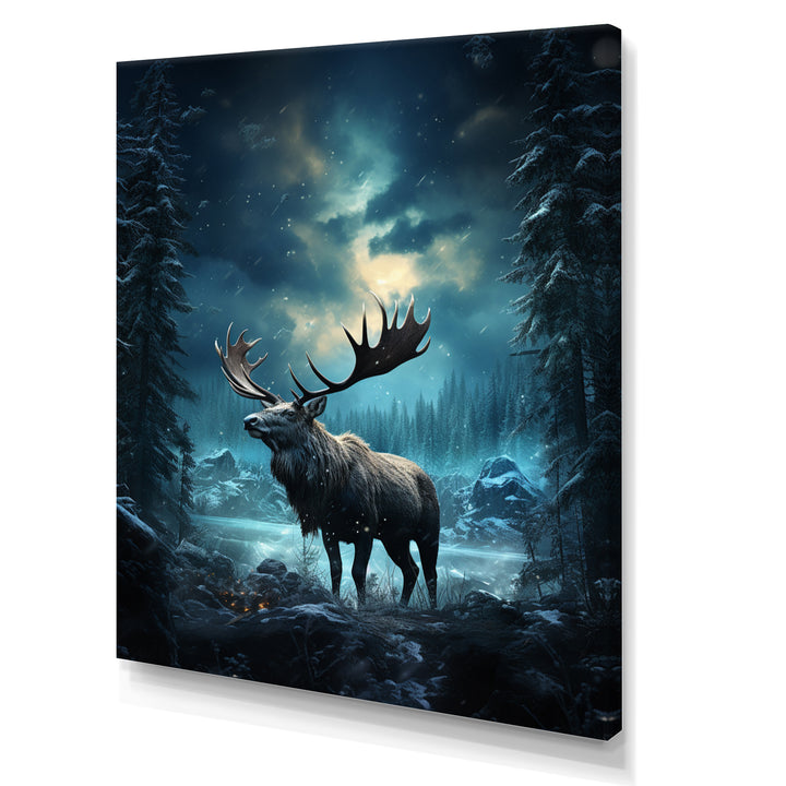 Blue Moose Celestial Journey - Moose Wall Decor