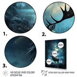Blue Moose Celestial Journey - Moose Wall Decor