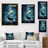 Blue Moose Celestial Journey - Moose Wall Decor