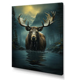 Blue Moose Coastal Wanderer - Moose Wall Decor