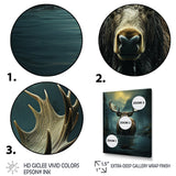 Blue Moose Coastal Wanderer - Moose Wall Decor