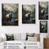 Grey Moose Coastal Wanderer - Moose Wall Art Prints