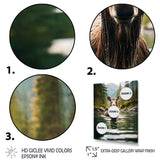 Brown Green Moose Oceanic Serenity - Brown Moose Wall Art