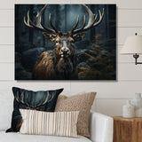 Black White Moose Portrait - Black Moose Wall Art