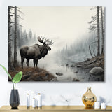 Grey Moose Tranquil Tones - Moose Home Decor Art