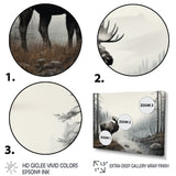 Grey Moose Tranquil Tones - Moose Home Decor Art