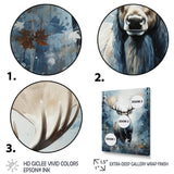 Blue Moose Winter Symphony - Moose Living Room Wall Art