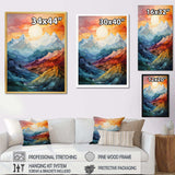 Colorful Mountains Sharp Peaks III - Landscapes Canvas Wall Art