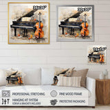 Music Melancholy Melodies Subdued - Music Canvas Wall Art