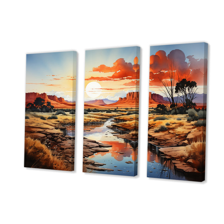 Native Art Ancestral Landscapes I - Multi-Panels